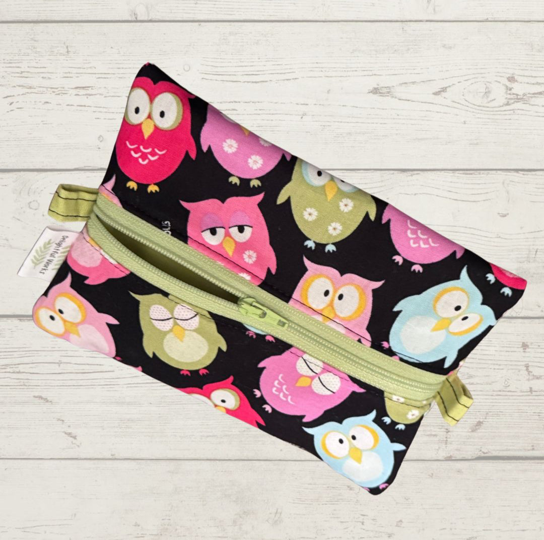 Owl Gathering Zipper Pouch
