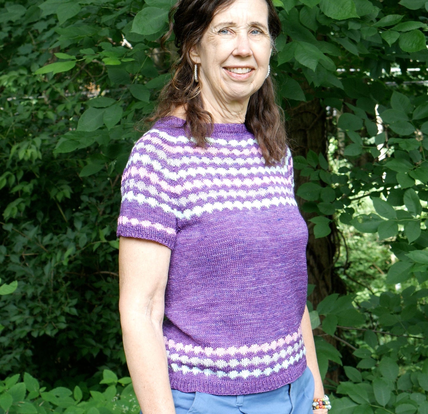 Beads T Knitting pattern