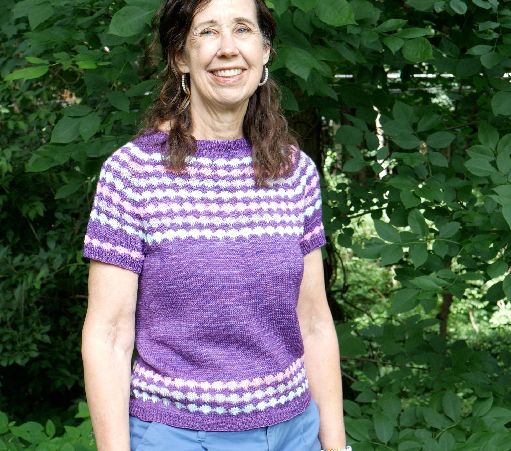 Beads T Knitting pattern