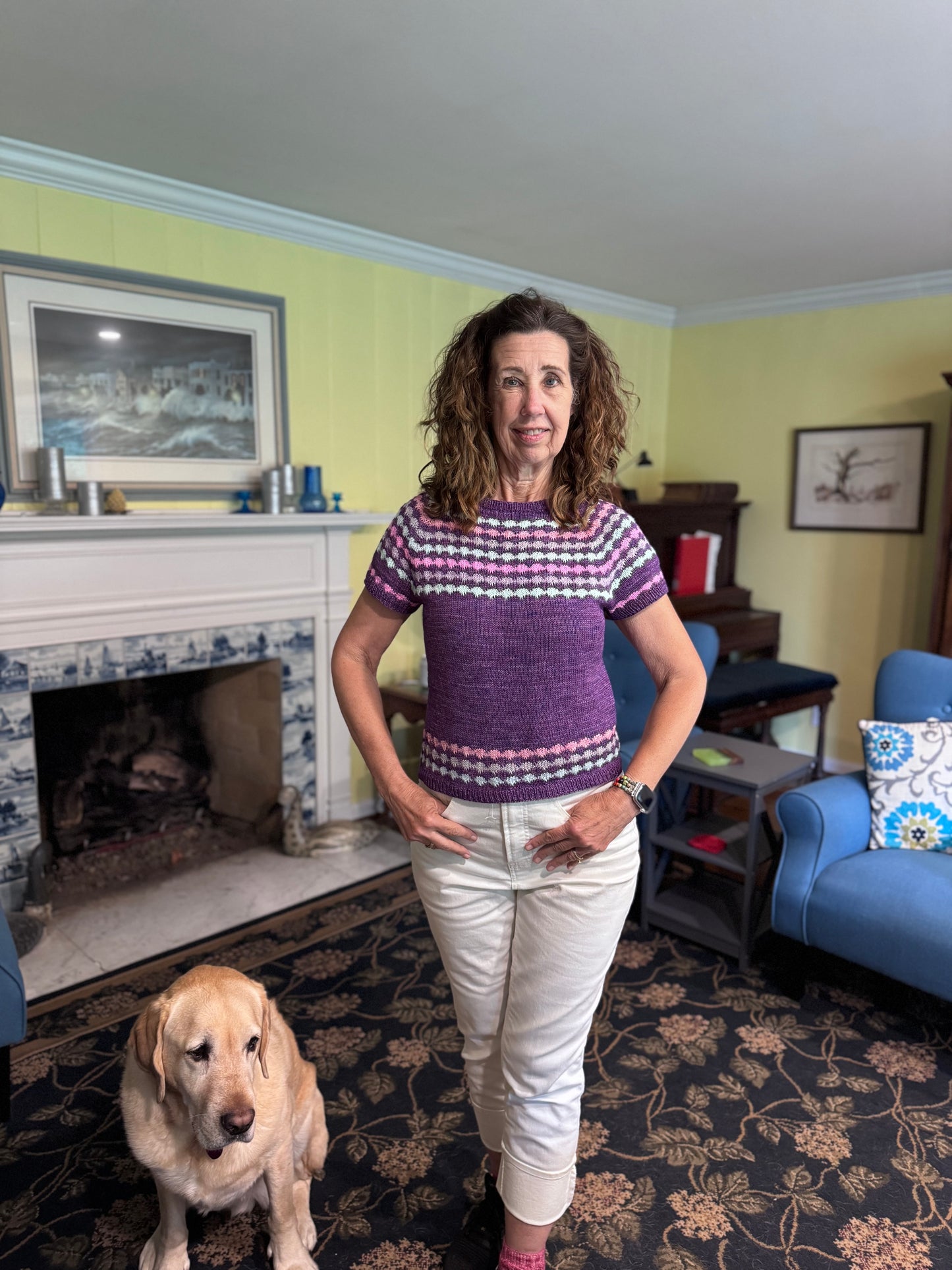 Beads T Knitting pattern