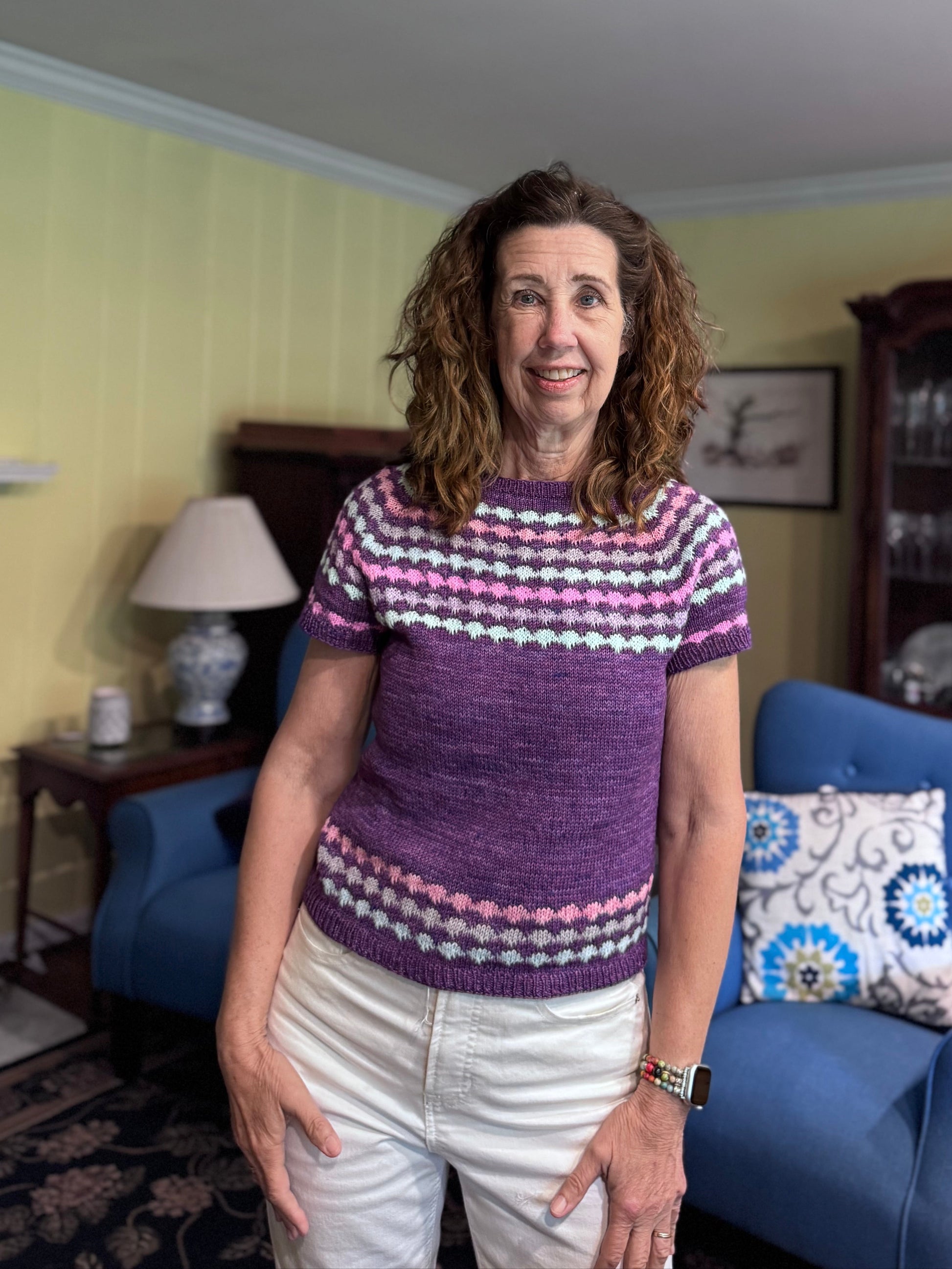 Beads T Knitting pattern