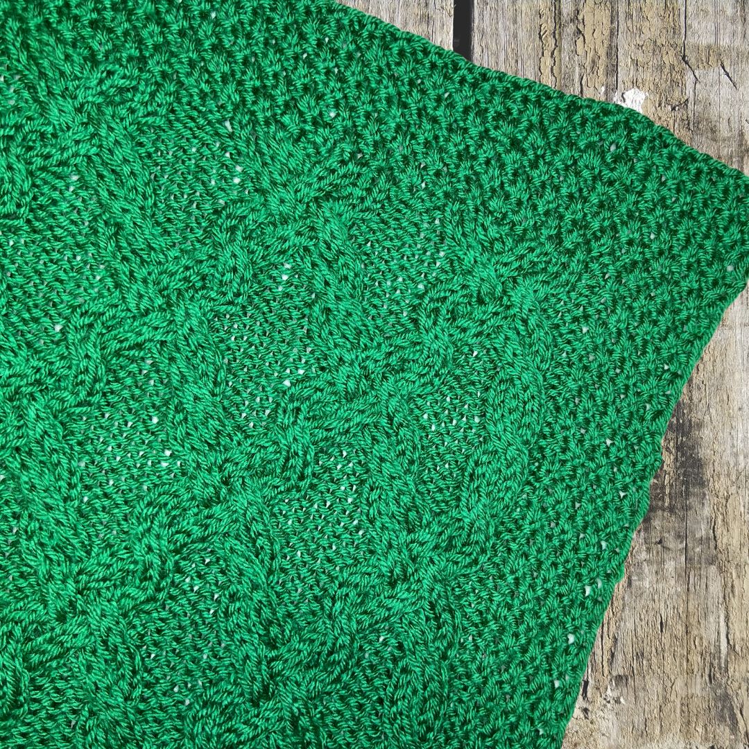 Cable Baby Blanket Bundle