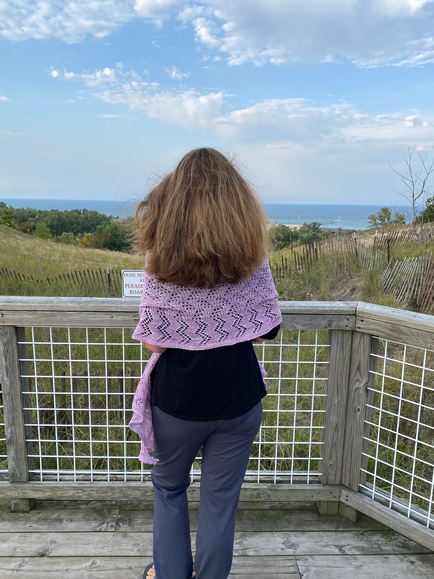Freedom Crescent Shawl