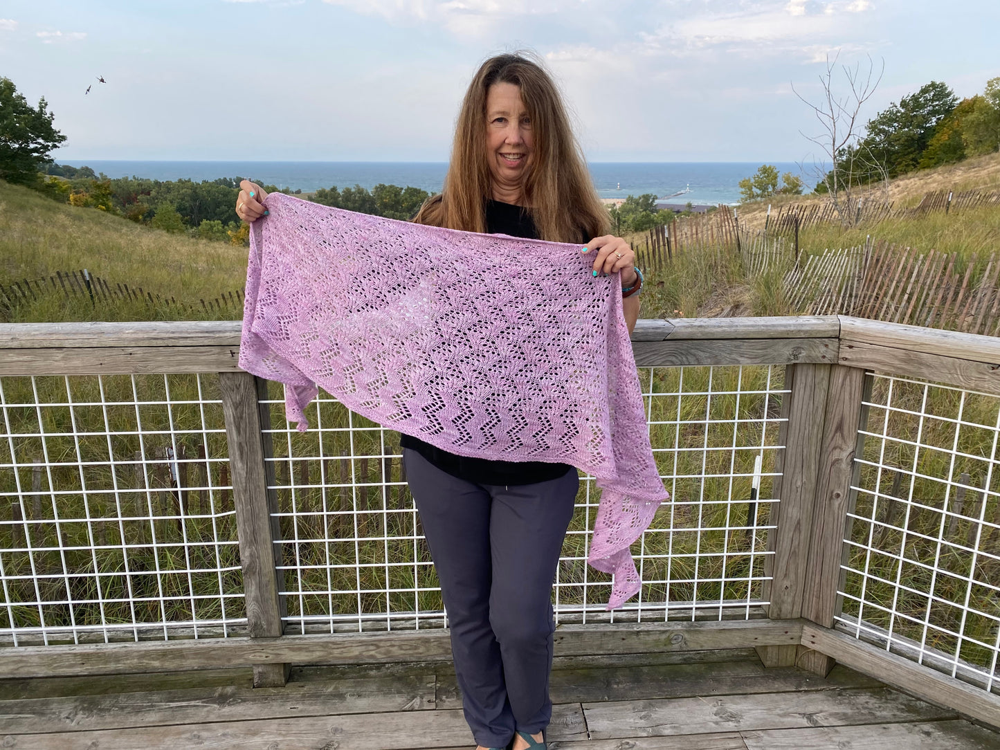 Freedom Crescent Shawl