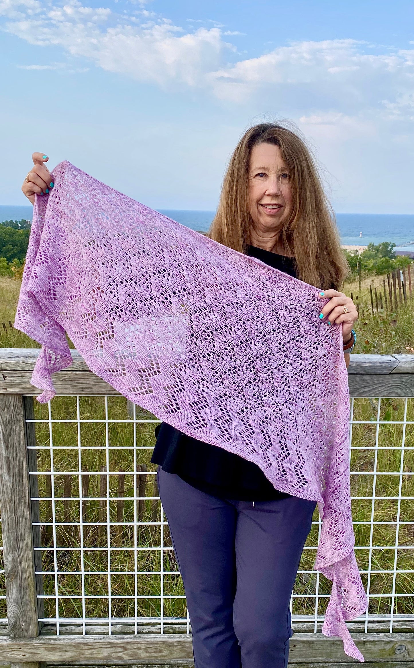 Freedom Crescent Shawl