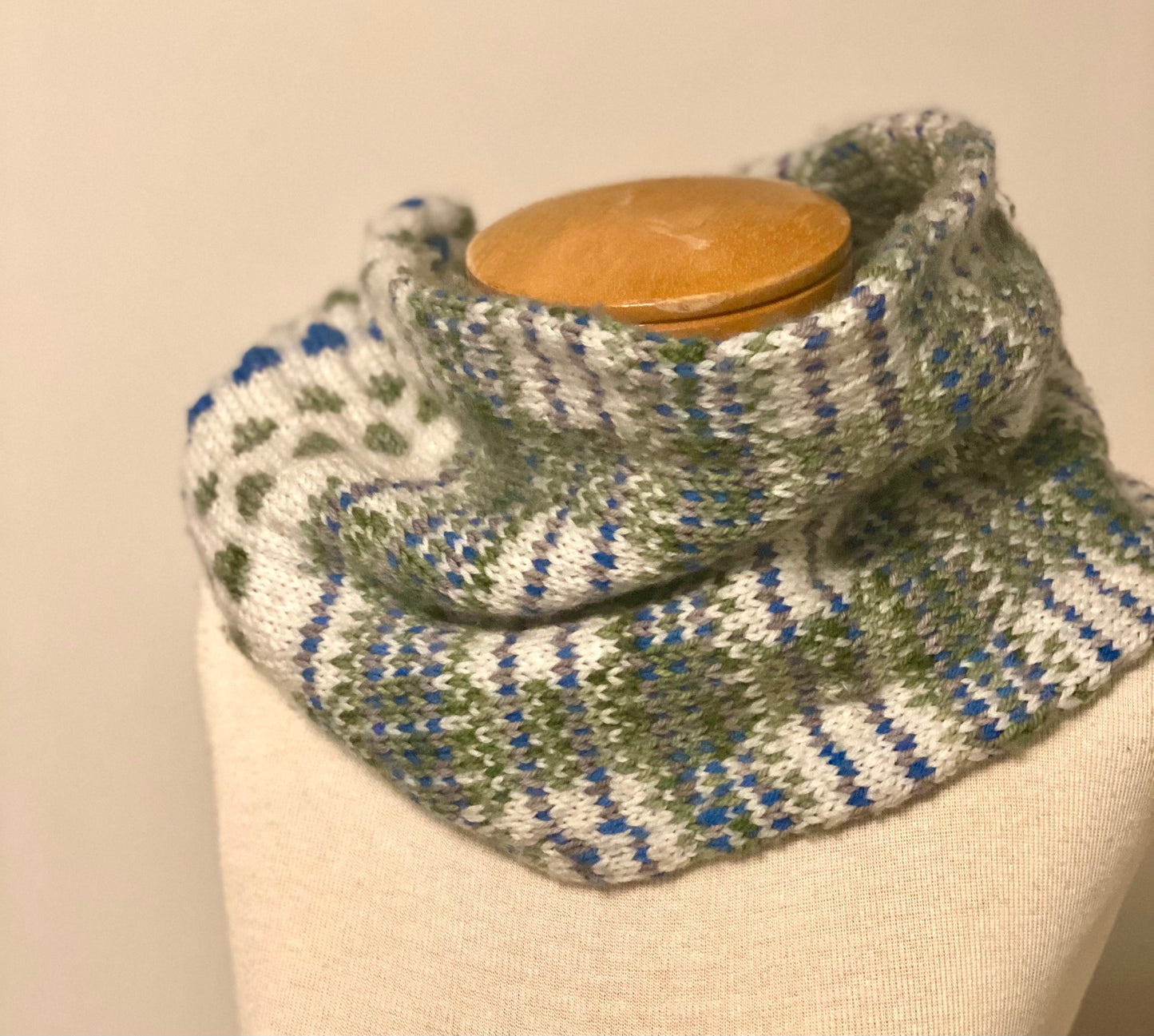 Plaid & Polka Dots Cowl