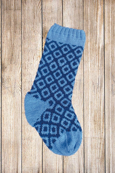 Geometric Colorwork Christmas Stocking