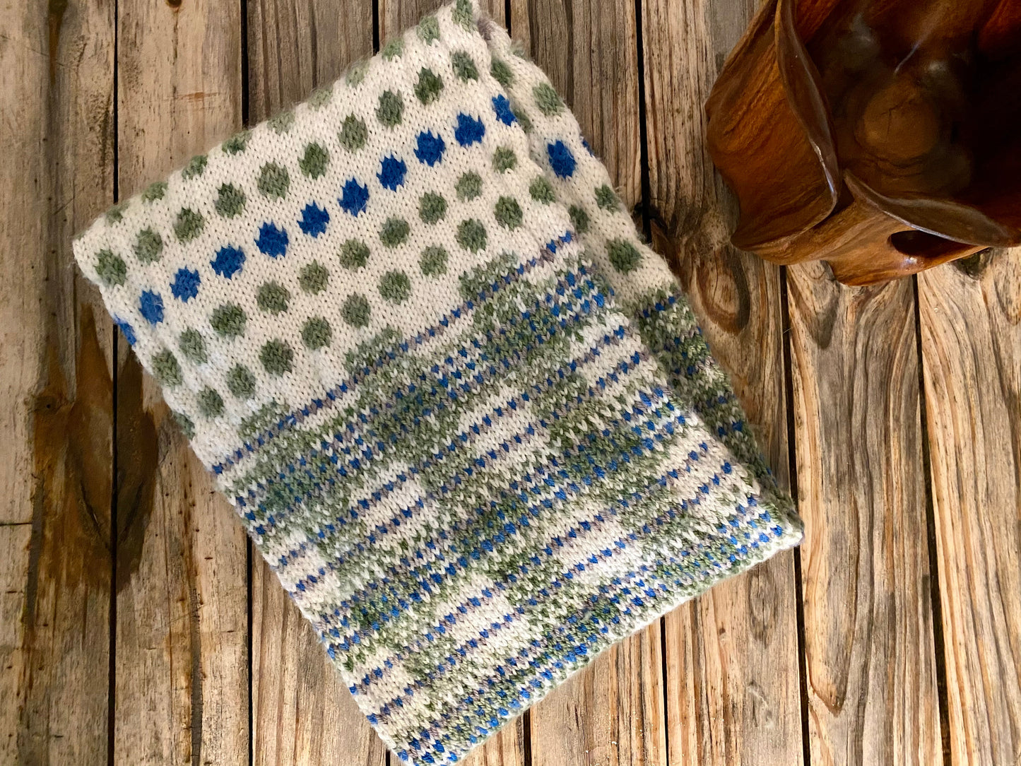 Plaid & Polka Dots Cowl