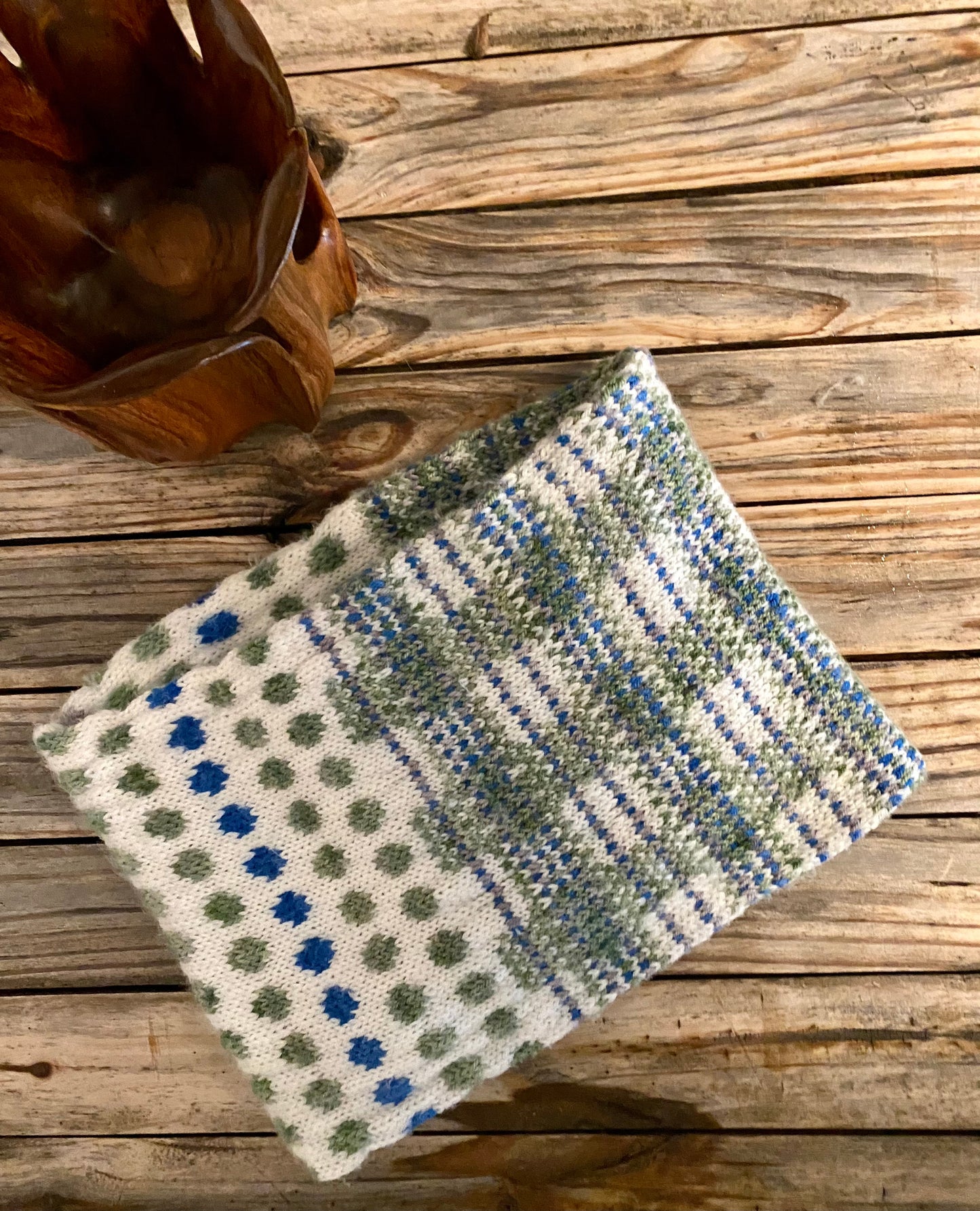 Plaid & Polka Dots Cowl