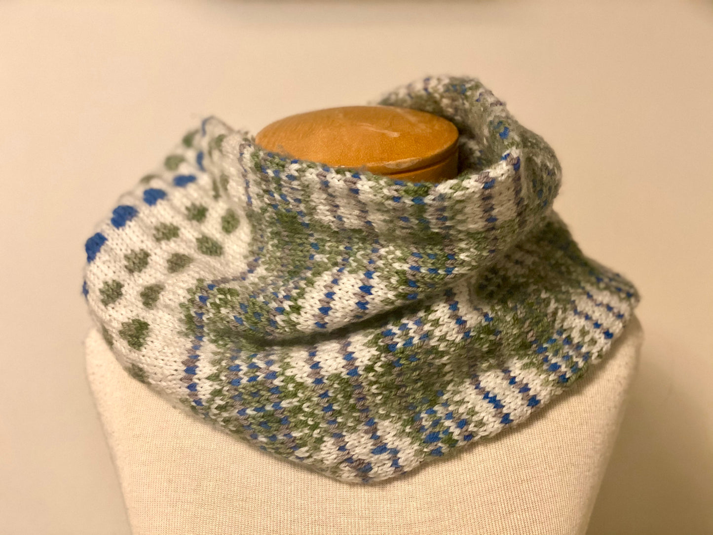 Plaid & Polka Dots Cowl