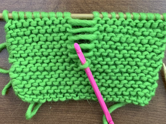 Fixing Mistakes in Garter Stitch or Seed Stitch