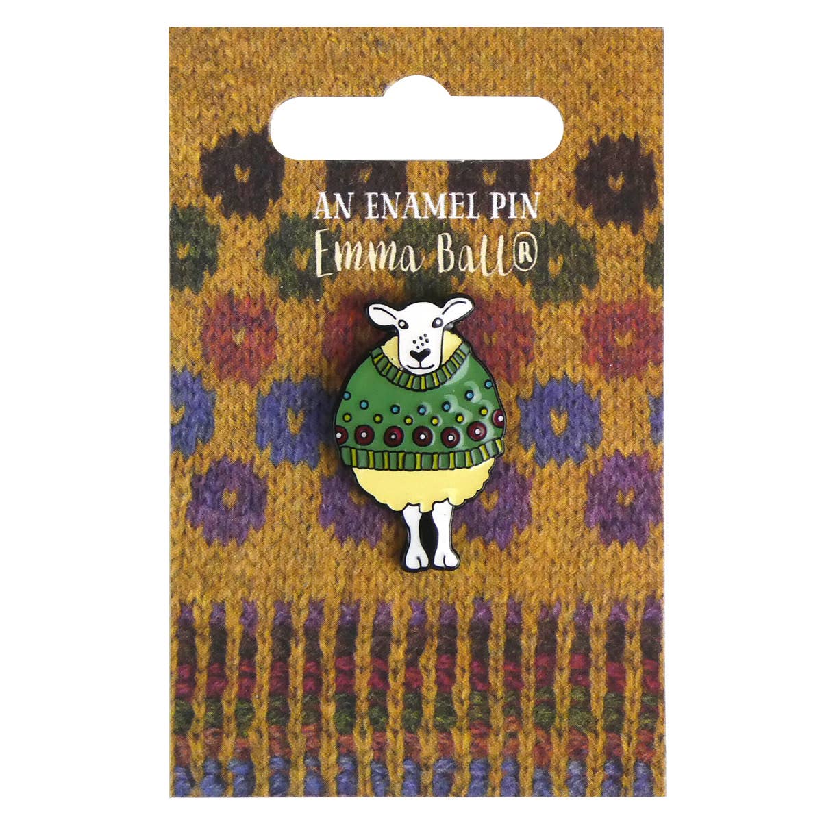 Sheep In A Green Sweater - Enamel Pin