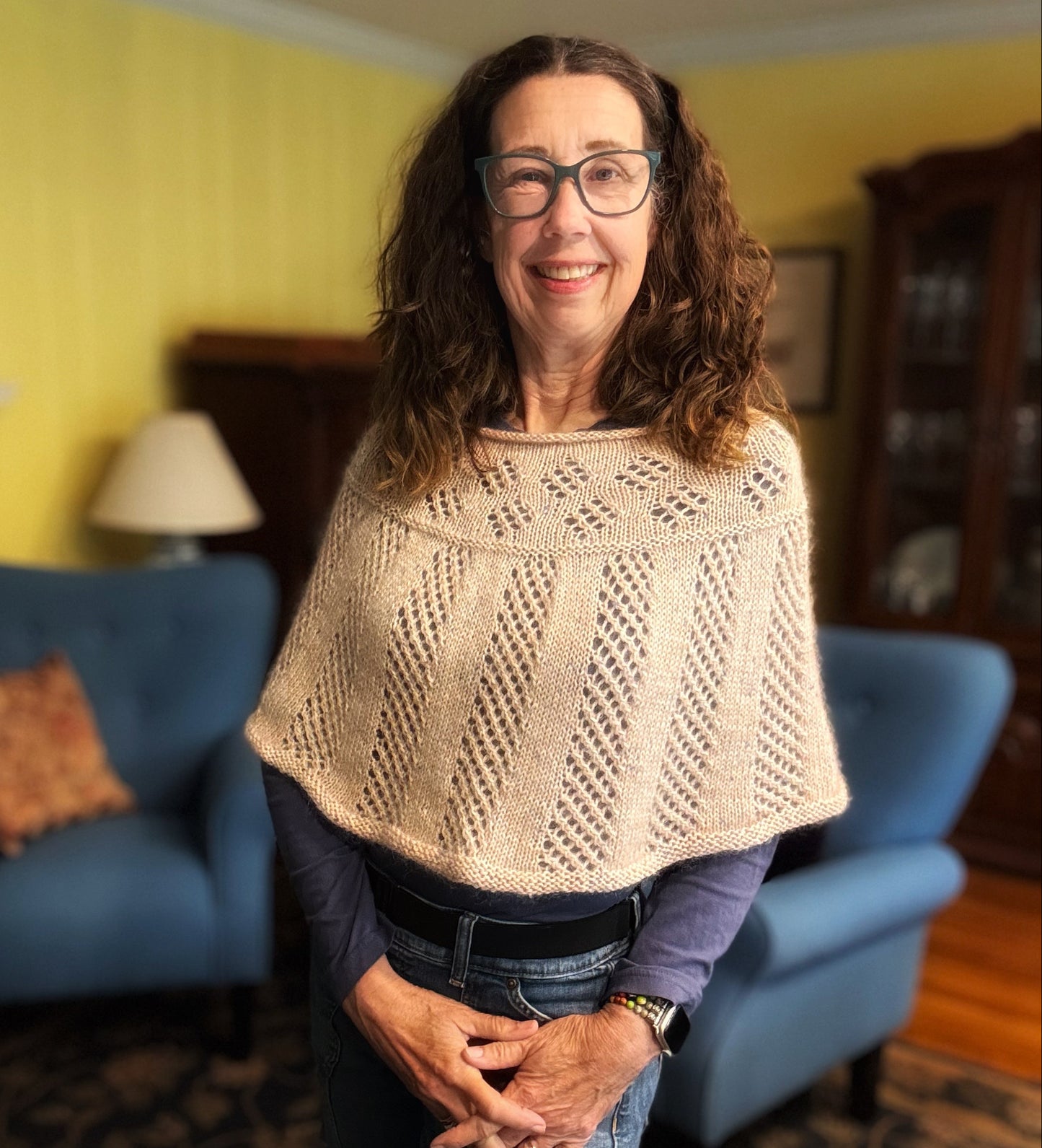 Lux Eyelet Poncho