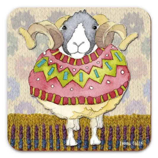 Sheep In Sweater Coaster