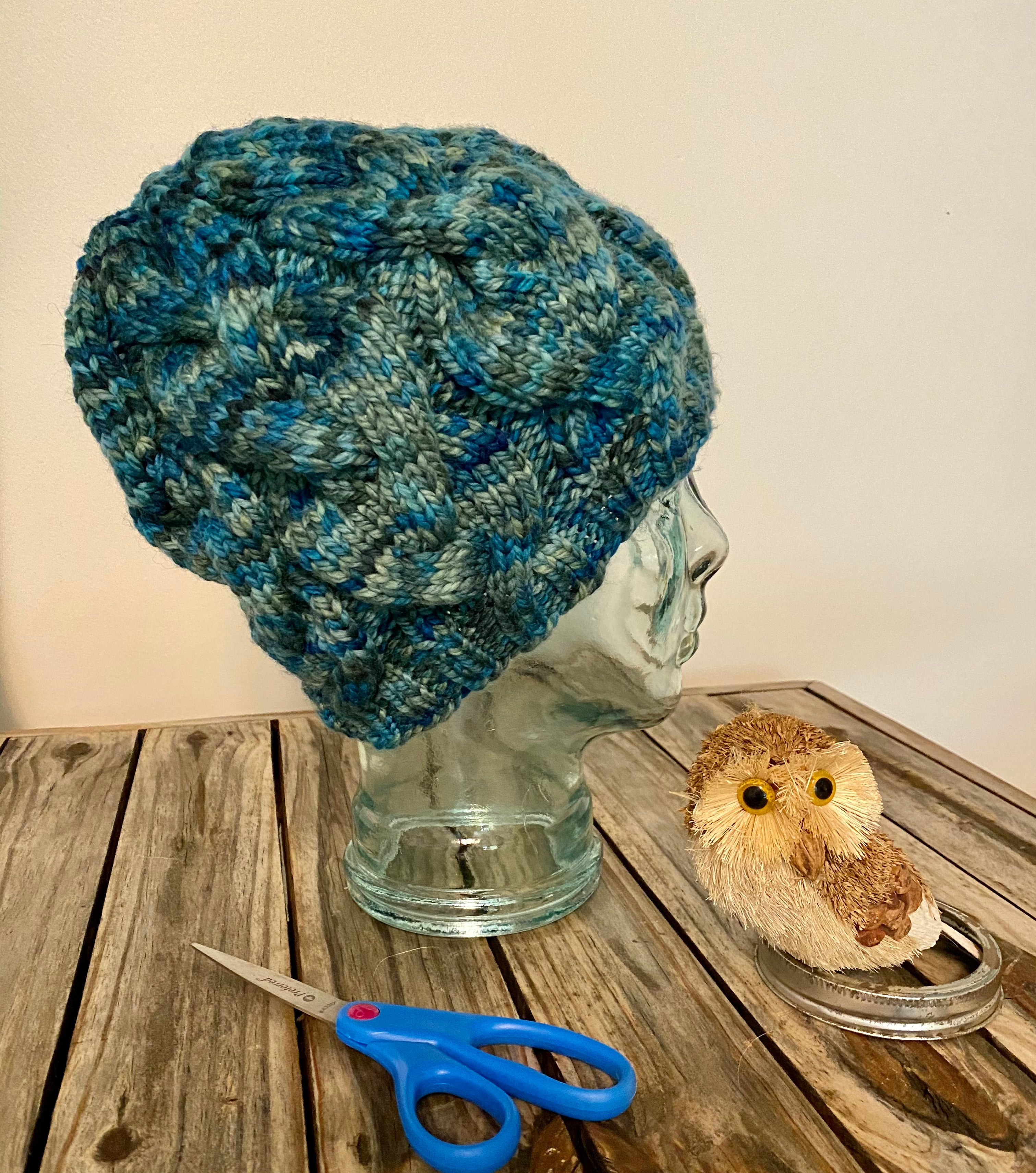 Slouchy Braid Hat – Wise Owl Knits